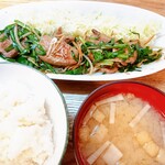 飯屋 おばちゃん食堂 - レバニラ定食