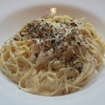 フォレスト工房・チキチキ - 冷製カルボナーラ(裏メニューですが、季節により表に出る事もあります）