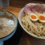 わ河馬 - 鶏白湯つけ麺大盛(煮卵 チャーシュー)