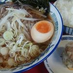 札幌ラーメン元祖自家製麺 王香 - 王香ラーメンセット７３０円