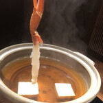 天橋立離宮 星音 - 間人蟹をしゃぶしゃぶ〜♬