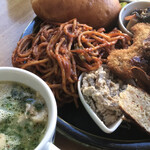 カメイノ食堂 - アヒアコ・サンド・ナポ・全部セット