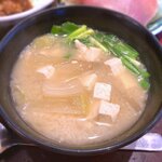 さくら本店 - (ﾗﾝﾁ)さくら定食 味噌汁　2020.12.4