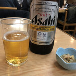 ときわ食堂 - 瓶ビール大(560円) お通し付