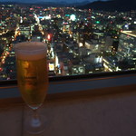 T'CAFE - 札幌の夜景を眺めながらサッポロクラッシック樽生をいただきました