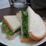 ヒアシンスハウス - 極上ロースハムのサンドイッチ(350円)　12.07.14.