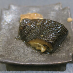 鮨 心白 - ナメタガレイの皮