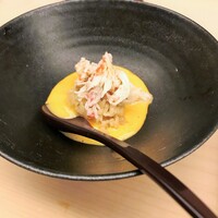 鮨 木場谷 - 新湊の毛ガニとウニソース