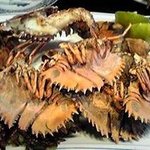 ウチワエビの焼き物。ｳﾁﾜｴﾋﾞ自体が入手困難ｗｗ