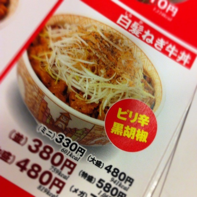 白髪ねぎ牛丼とねぎ玉牛丼はかなりのクオリティ By イケ麺です すき家 新横浜店 すきや 新横浜 牛丼 食べログ