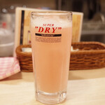 トンテキ食堂8 - ピンクのお酒(カンパリ＋カルピスソーダ)