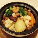 トンテキ食堂8 - 温野菜のバター風味(450円)