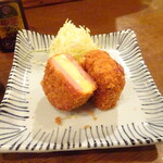 分店　なかむら食堂 - ハムカツコロッケ