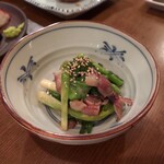 分店　なかむら食堂 - ホタルイカと菜の花あさつきのぬたあえ
