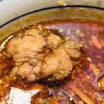 Teshigoto Sanuki Udon Sansan - 赤い鶏つけ麺＋麺の量 大盛
