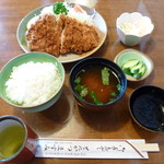 とんかつ ますみ - 【H24.8.】ロースカツ定食１２５０円。