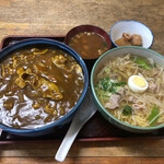 Kadochuu - カツカレー丼と塩ラーメン