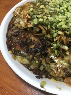 お好み焼 ふんわり - スタミナ焼の焦げ