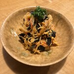 一品料理 高倉 - あん肝のしらたきときくらげ和え