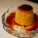 Homemade pudding from Yatsugatake eggs