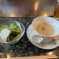 鉄板焼 ときわ - かぶらのポタージュ