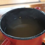 蕎麦処 若佐 - 蕎麦湯
