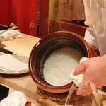 ぬま田 - 炊き立ての御飯