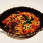 ビストロ　アギャット - フランス産セップ茸のクリームソースで仕上げた新鮮魚介のドリア