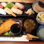 Satomi Sushi - ●寿司ランチ1100円（税込み）