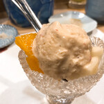 うを徳 - あまおうの自家製アイス、せとか、ル･レクチェの盛り合わせ