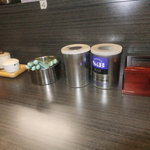 ラーメン ふくや - テーブルの上　【　２０１２年８月　】