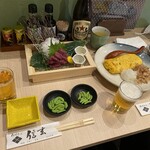 Shinshuu Soba Shingen - 馬刺しにだし巻き卵