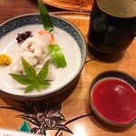 すっぽん鍋 鱧料理 三栄 - 鱧落とし 梅肉ソース