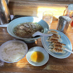 Ramen Nakamura - Aランチ ラーメン 餃子 ライス ¥650