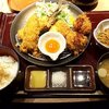 Kushitei - 「鯵フライと地鶏つくねカツ御膳（2020.11）