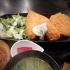 禅 - アジ、カキ、メンチのミックスフライ定食