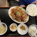 中華料理 福盛苑 - 油淋鶏定食。