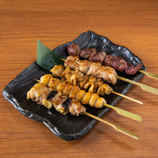 Domestic chicken Yakitori (grilled chicken skewers)