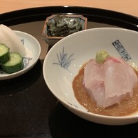 まき村 - 名物の鯛茶漬け