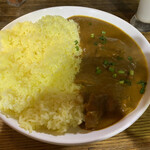 カレー専門店 ラジャ - カレーライス＊チキン＊辛口　(790円)
            サラダ、ドリンク付き