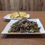 中国料理 栄発 - マーラーイカゲソ＆焼き冷麺