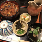 おがわ - 上ひつまぶし茶漬（薬味・きも吸付）