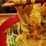 千駄木うどん 汐満 - ねじねじリフト！