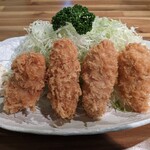 とんかつ 大倉 - ひれかつ定食（1480円）、キャベツ大盛（＋50円）