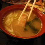 寿し処たかつか - あら汁 （キンキ）　600円