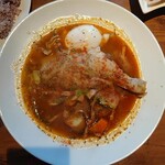 Linea - たっぷり野菜とほろっほろチキンのスープランチ(辛口)★