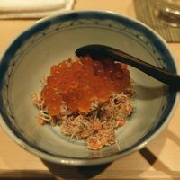 鮨 はしもと - 香箱蟹とイクラのお寿司