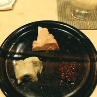 鮨 はしもと - 筋子・牡蠣・鮟肝で日本酒がすすむ