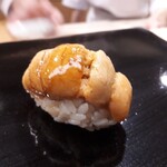 日本橋蛎殻町 すぎた - ⚫雲丹　北海道浜中の雲丹は甘く、甘く