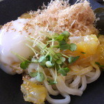 カフェ 中野屋 - 真鯛の昆布〆生醤油ぶっかけうどん